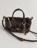 Dune Faux Fur Mini Crossbody чанта