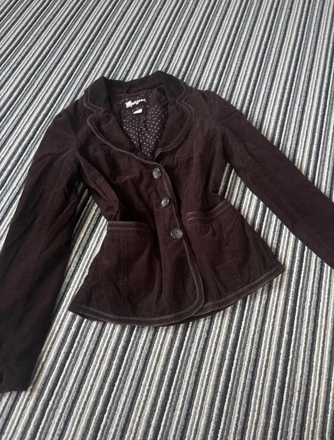 Vintage Y2K Monsoon Brown Corduroy Blazer