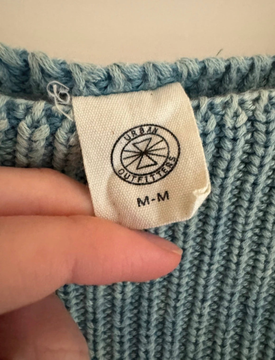 Urban Outfitters Teal Extra-Cropped Knit Shrug