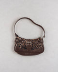 Vintage Y2K Leopard Print Shoulder чанта