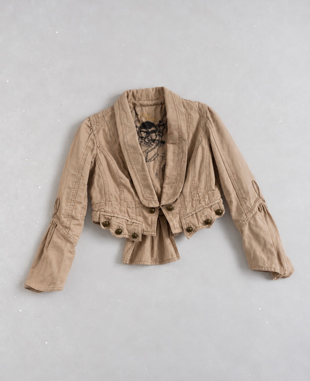 Vintage River Island Cropped Military яке