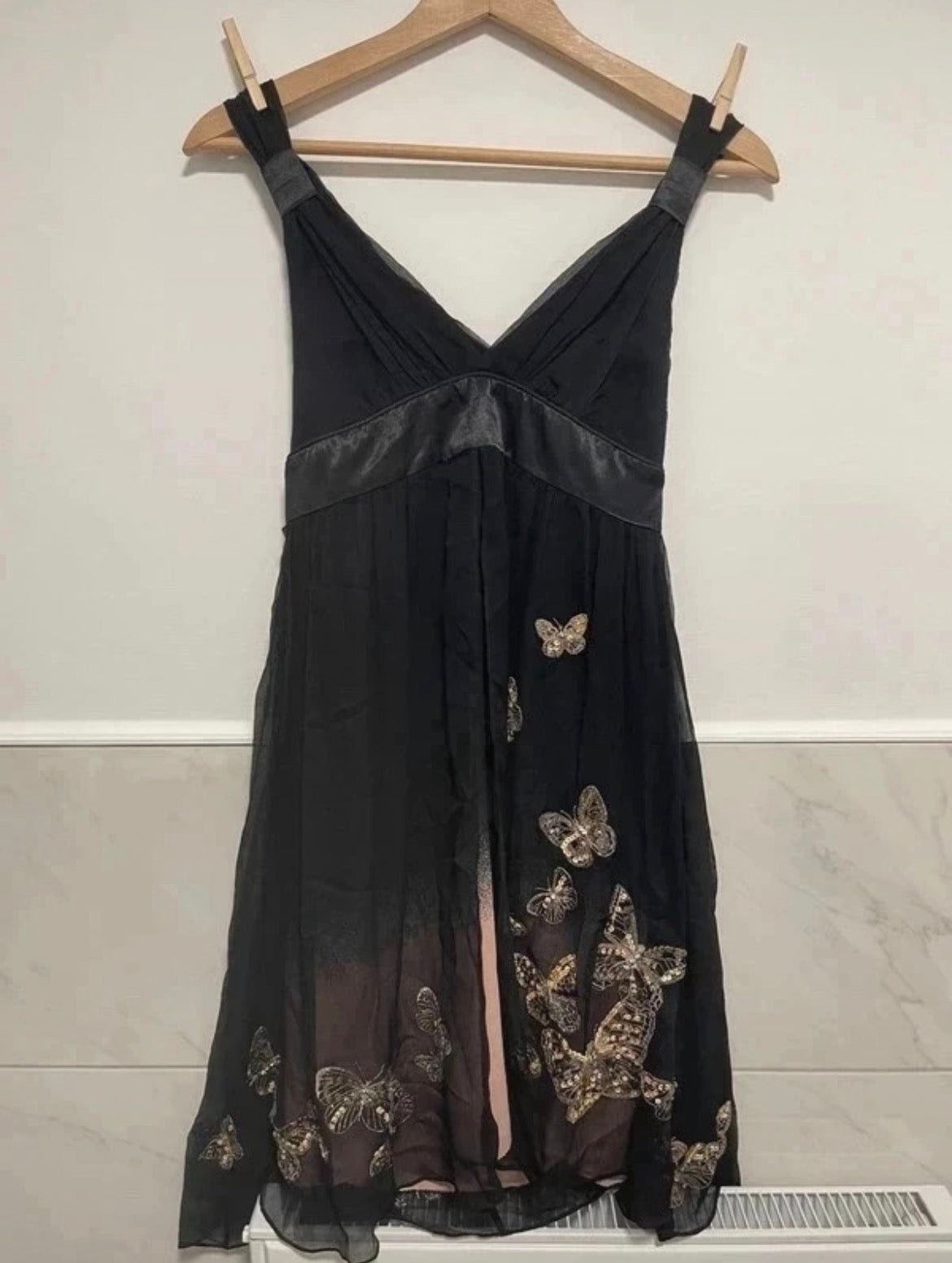 Karen Millen Vintage Y2K рокля - 100% коприна