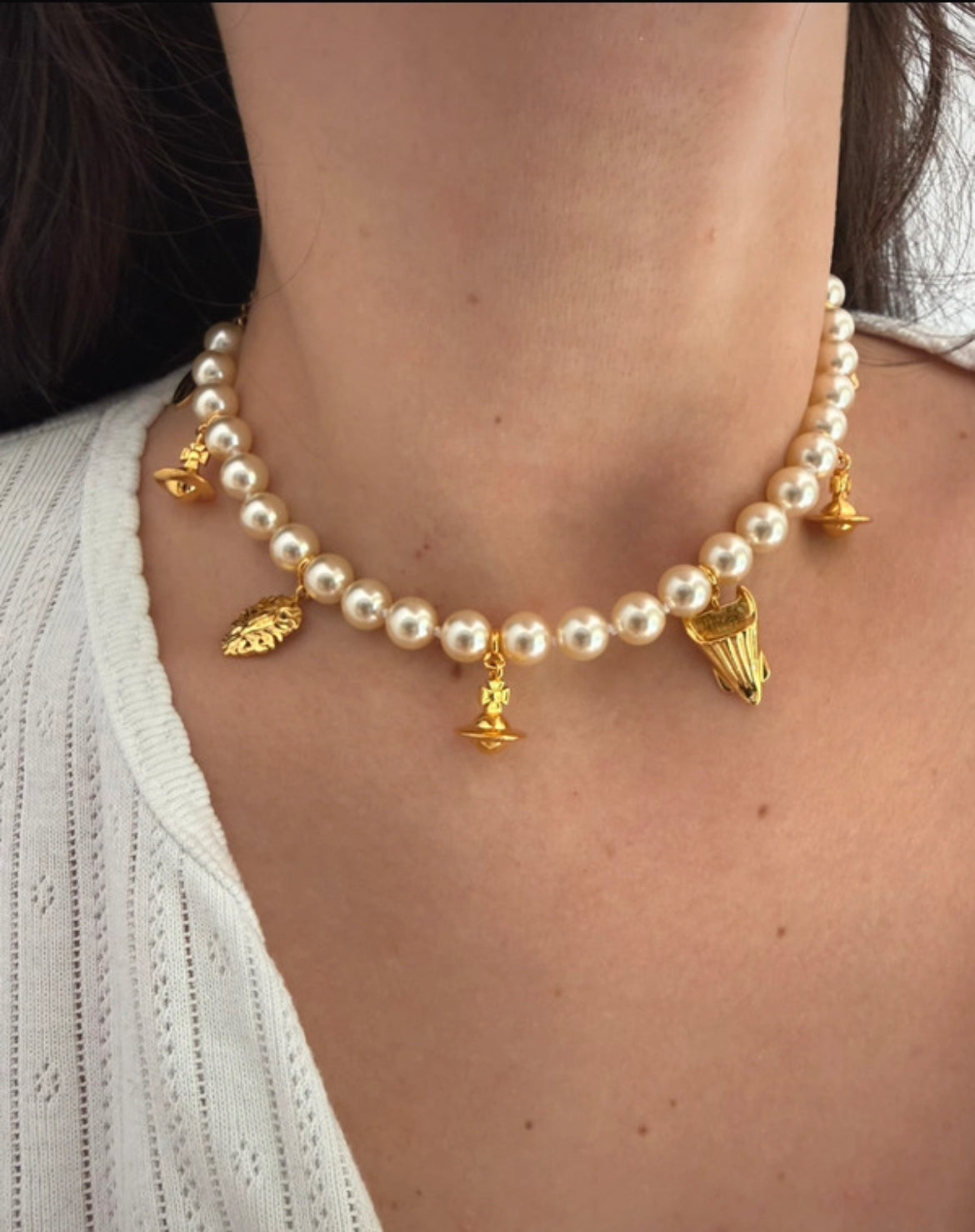 Колие Vivienne Westwood Charms & Pearls Necklace