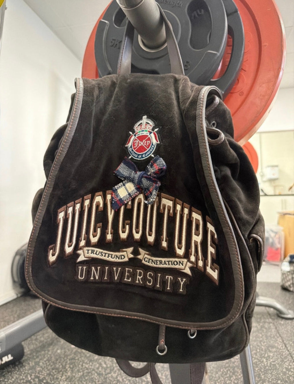 Juicy Couture University Vintage Y2K велурена раница