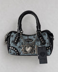 Ed Hardy Y2K Skull Print Mini Bowler чанта