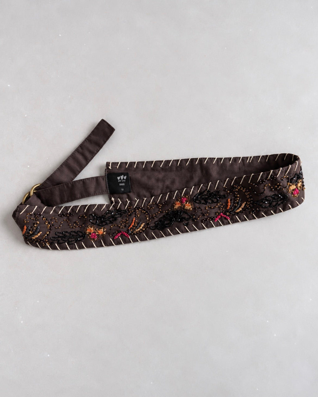 Per Una Embroidered Beaded Boho колан