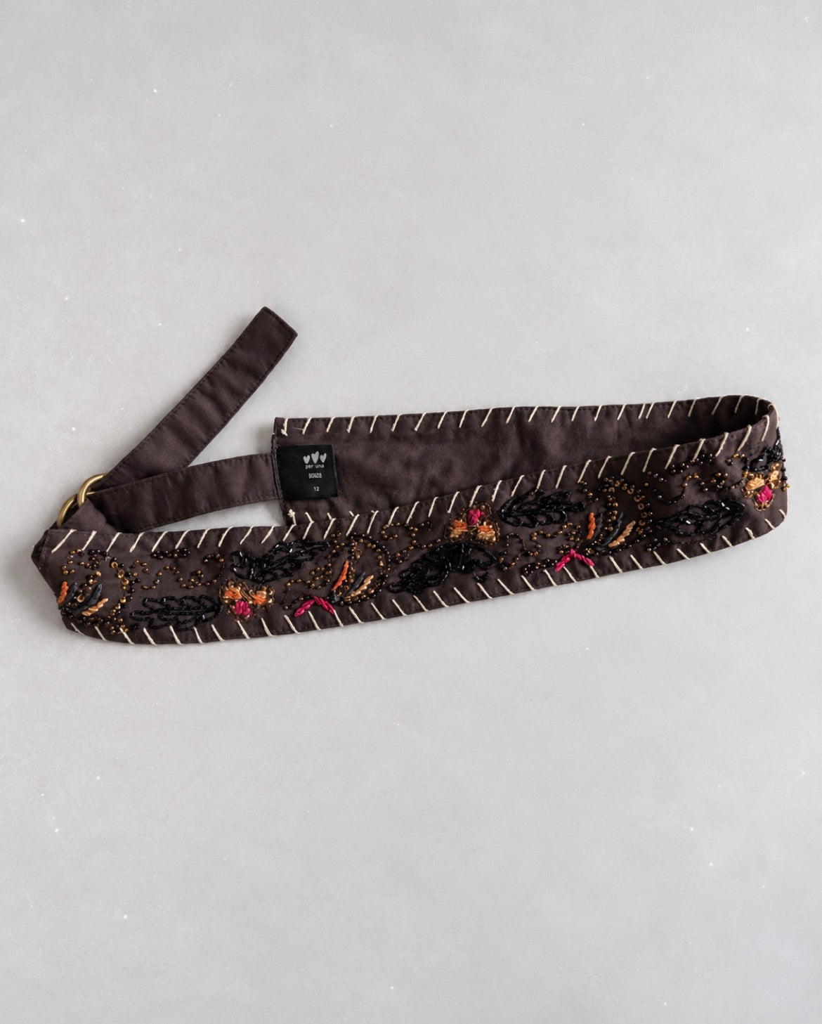 Per Una Embroidered Beaded Boho колан