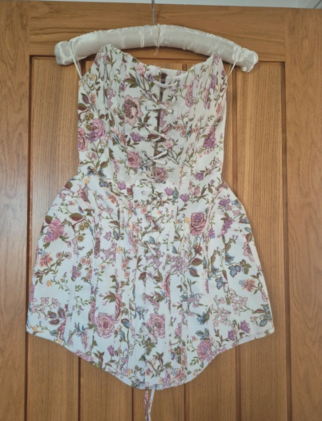 Zara floral corset mini рокля