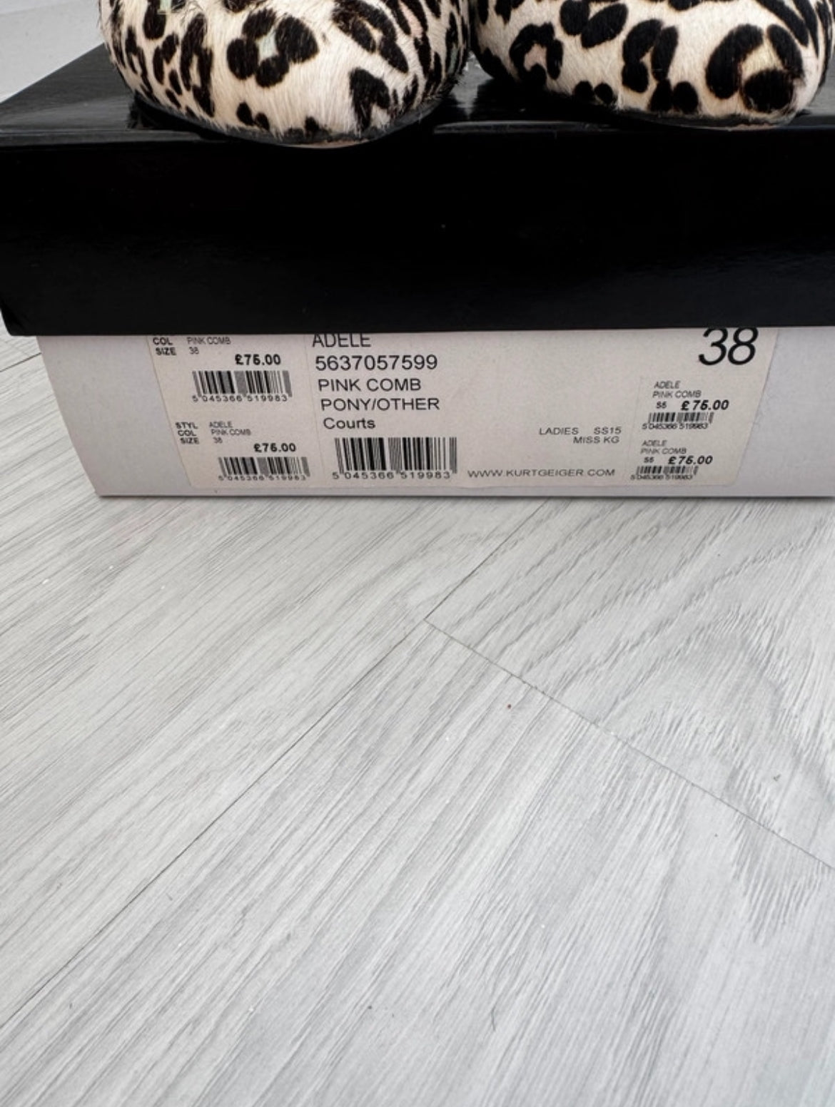Kurt Geiger сандали на ток с леопардов принт - 38