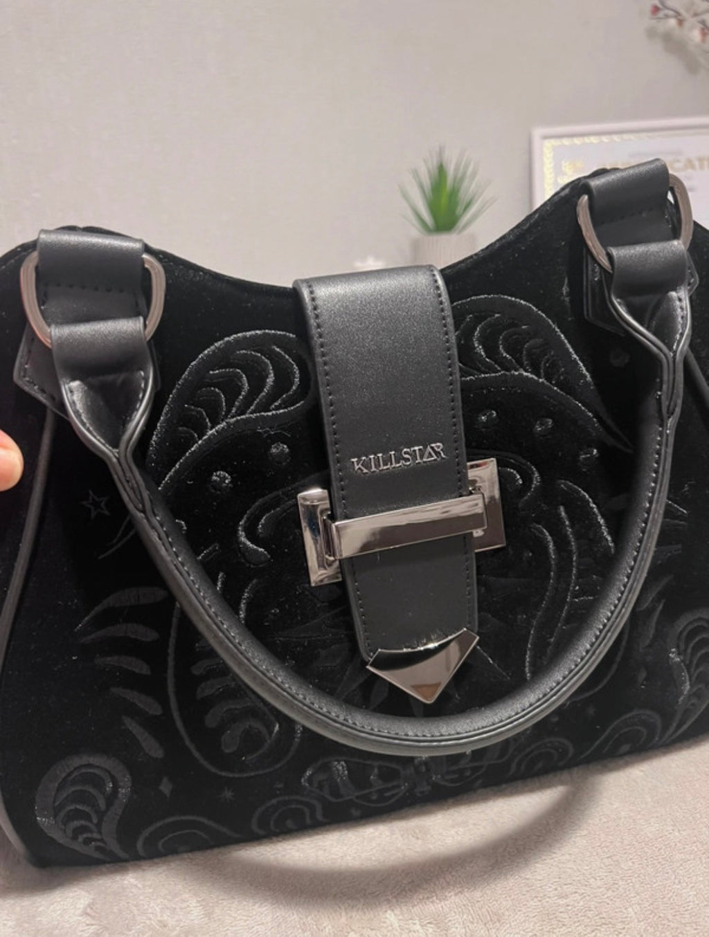 Killstar Quiet Meadow Embroidered Bag