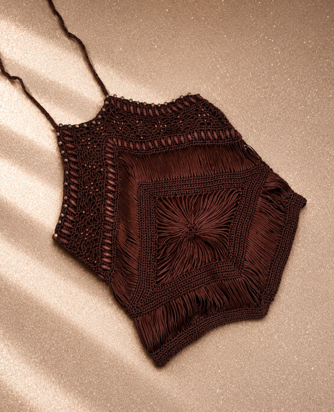 Винтидж плетен halter топ Roberto Cavalli