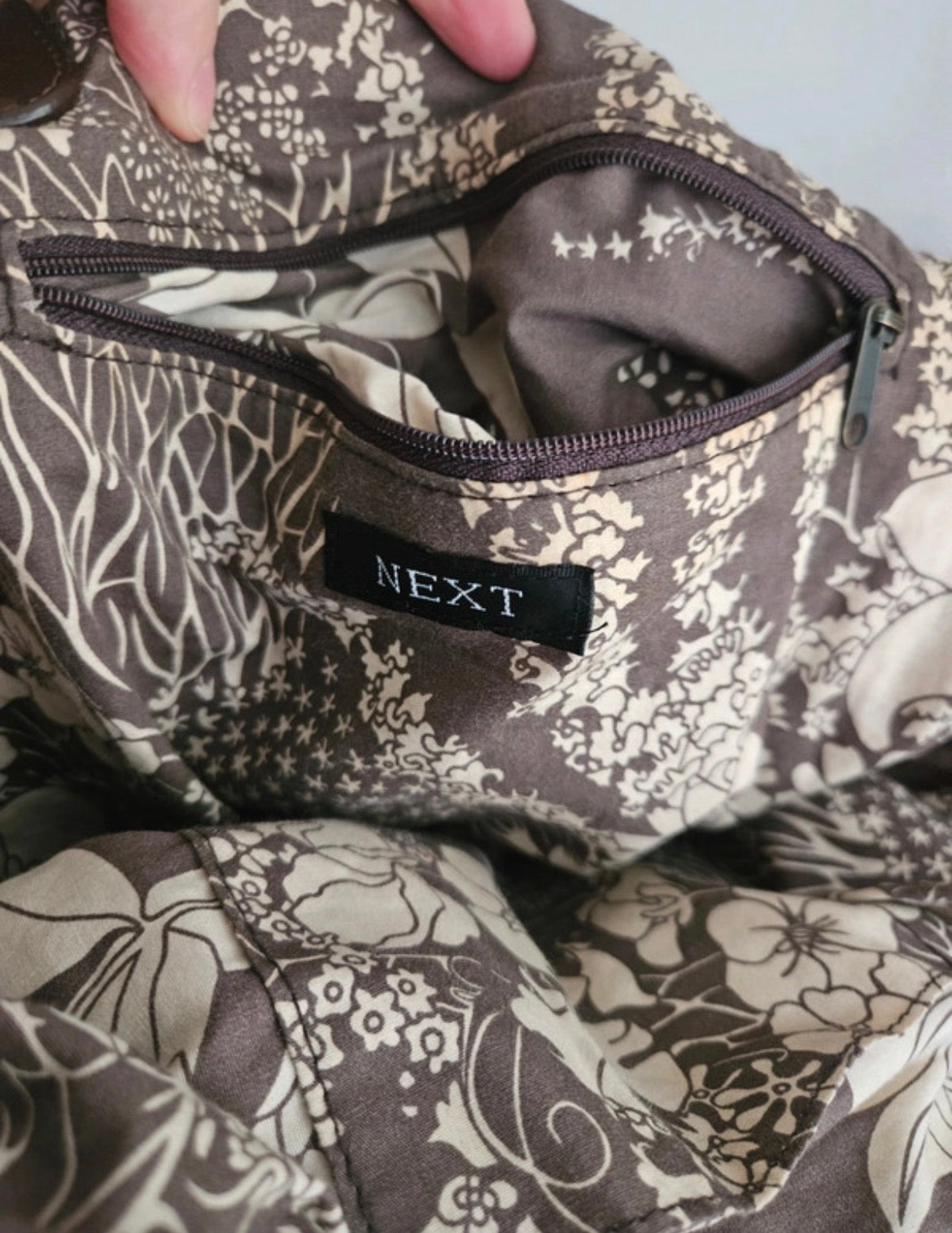 Vintage Next Chunky Cable Knit Hobo чанта