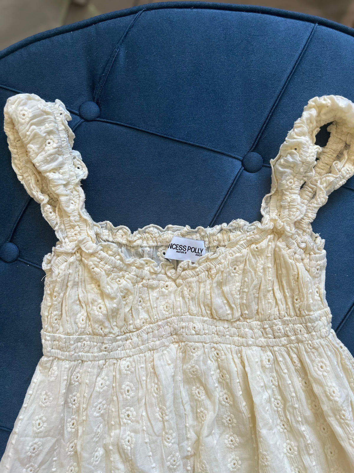 Жълта мини babydoll рокля Princess Polly
