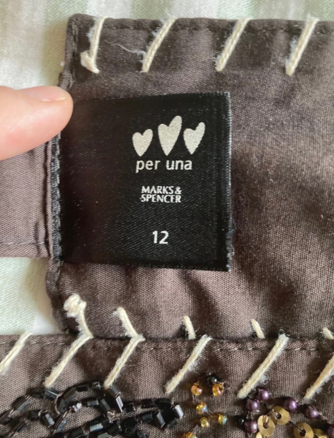 Per Una Embroidered Beaded Boho колан