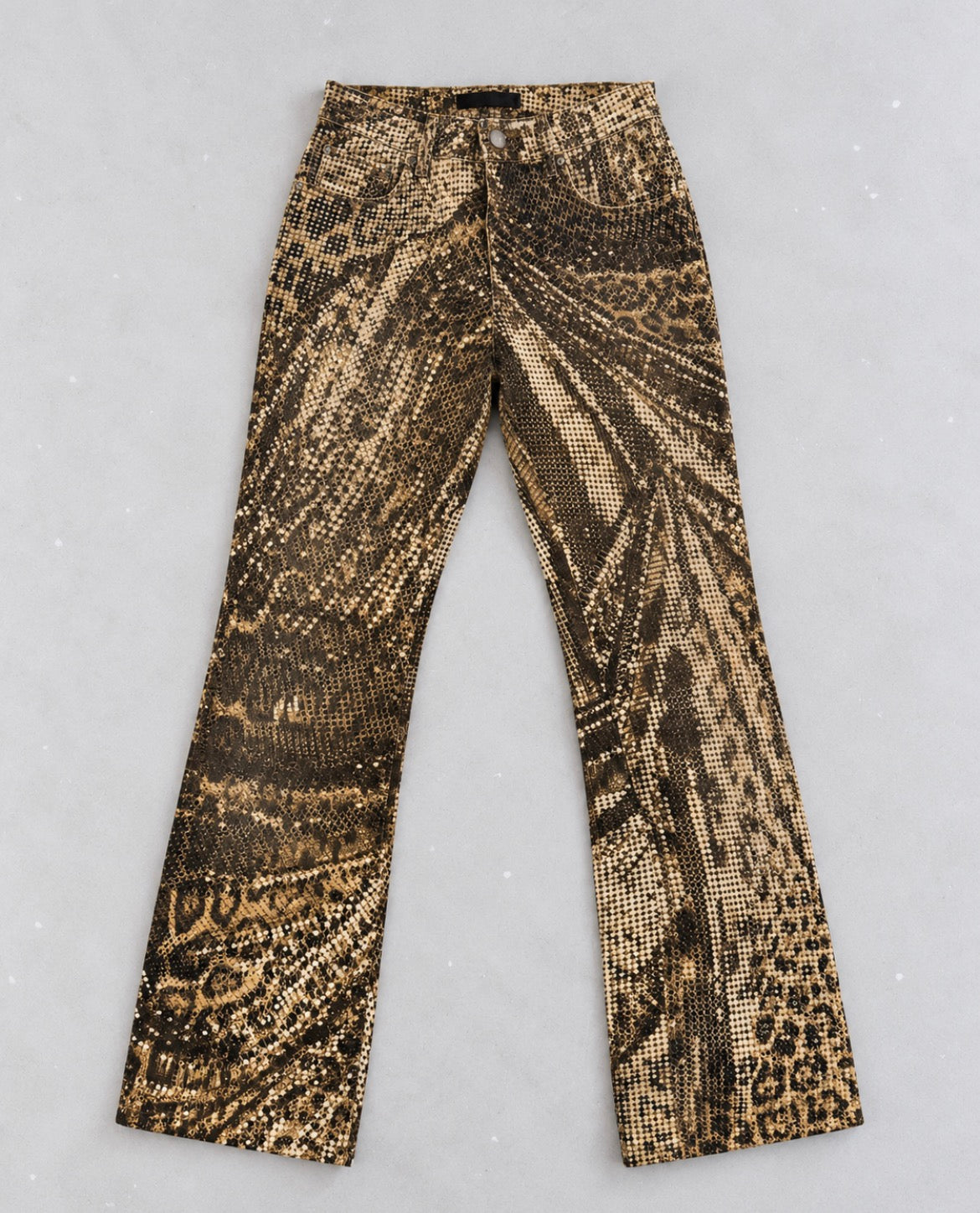 Roberto Cavalli SS2002 Snakeskin Jeans – редки архивни дизайнерски дънки