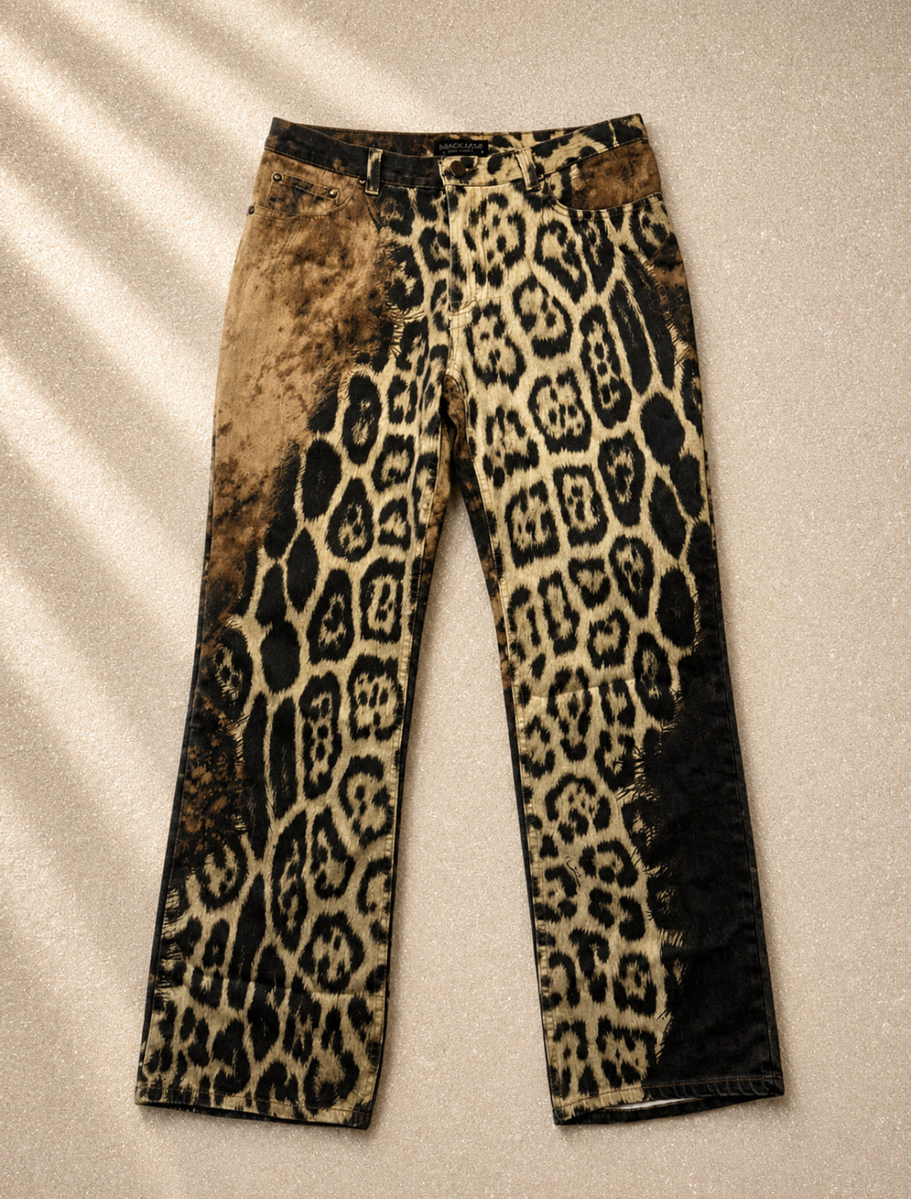 Архивен модел Roberto Cavalli FW2001 World Explosion – изключително редки дизайнерски дънки от колекция Есен/Зима 2001