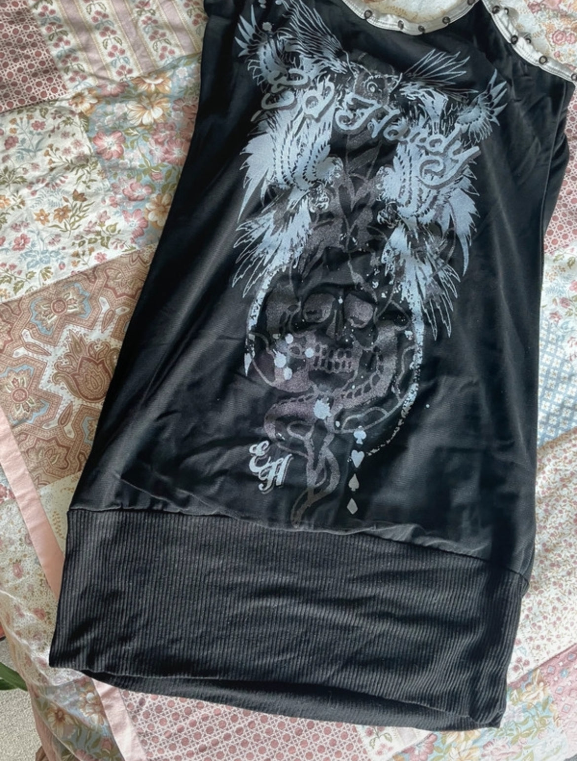 Винтидж Ed Hardy by Christian Audigier туника