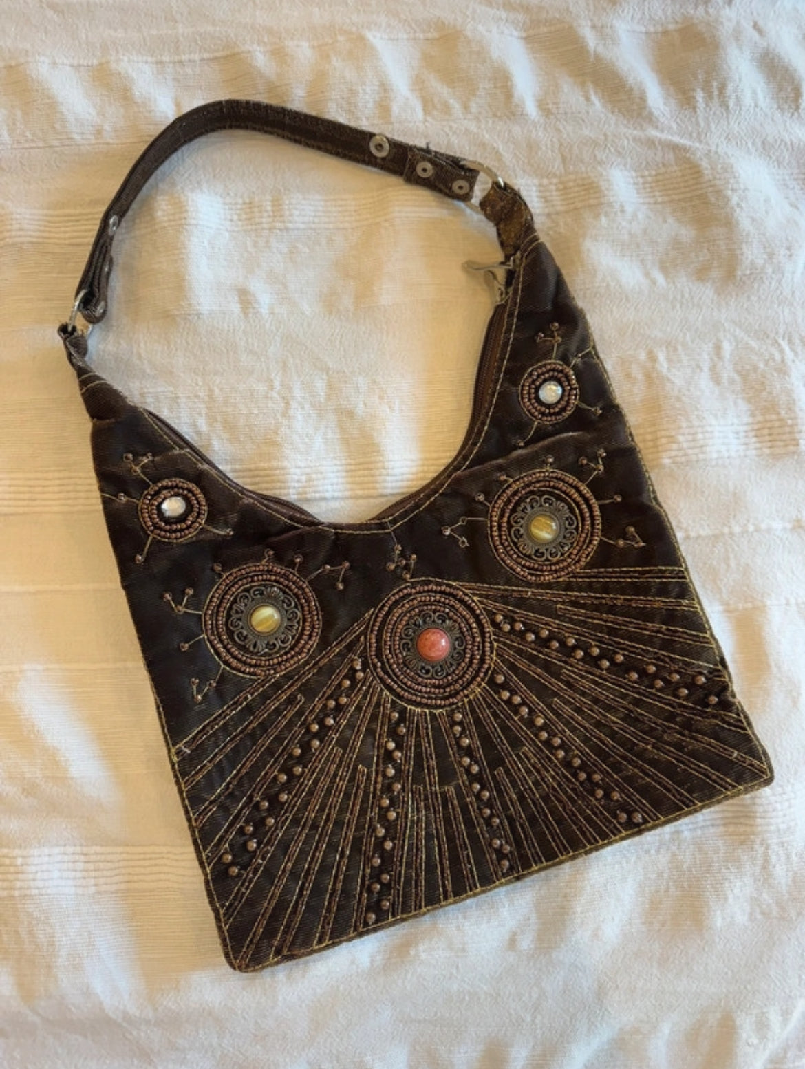 Винтидж Y2K кафява shoulder bag