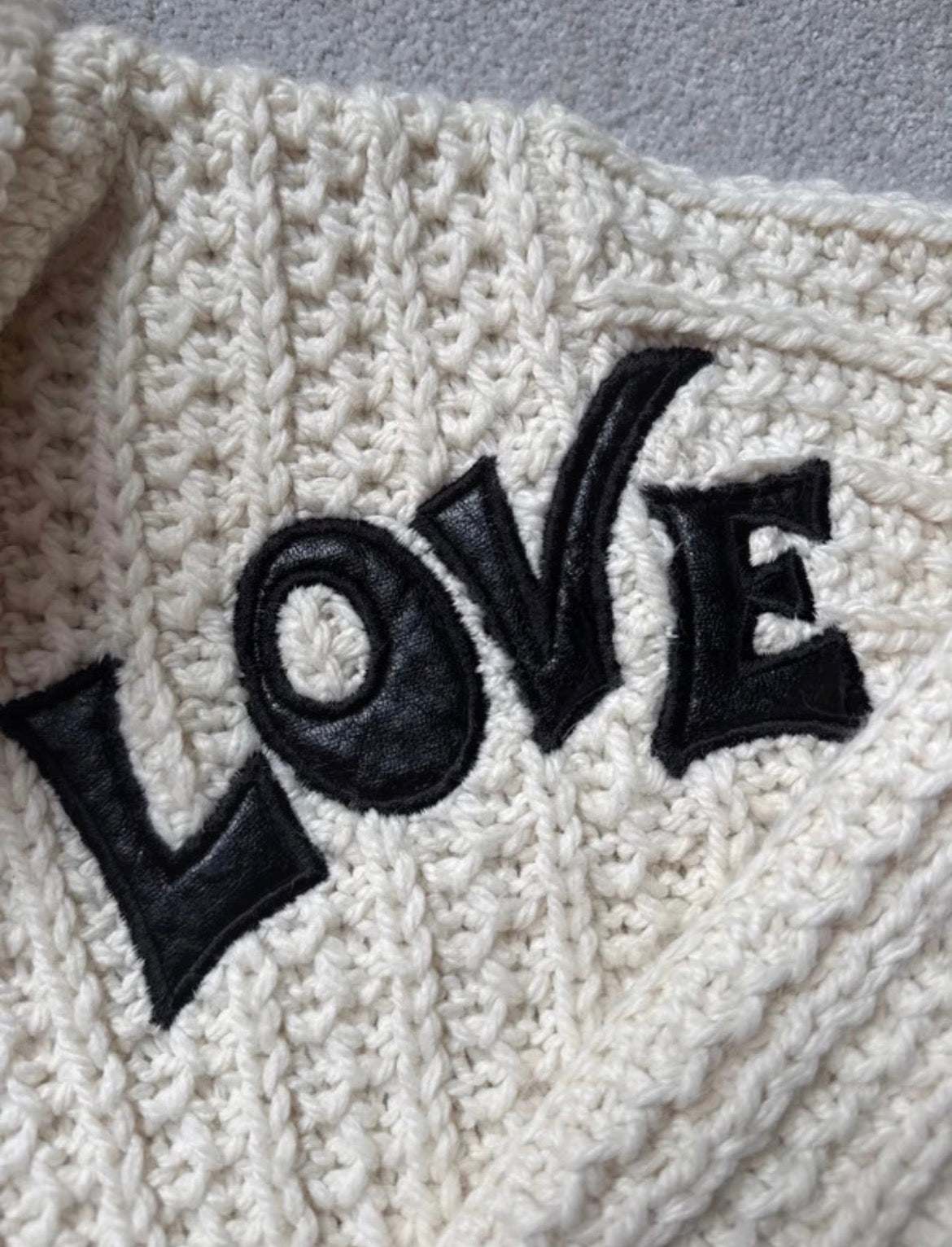 Vintage 90s Miss Sixty “LOVE” Wool Roll-Neck пуловер