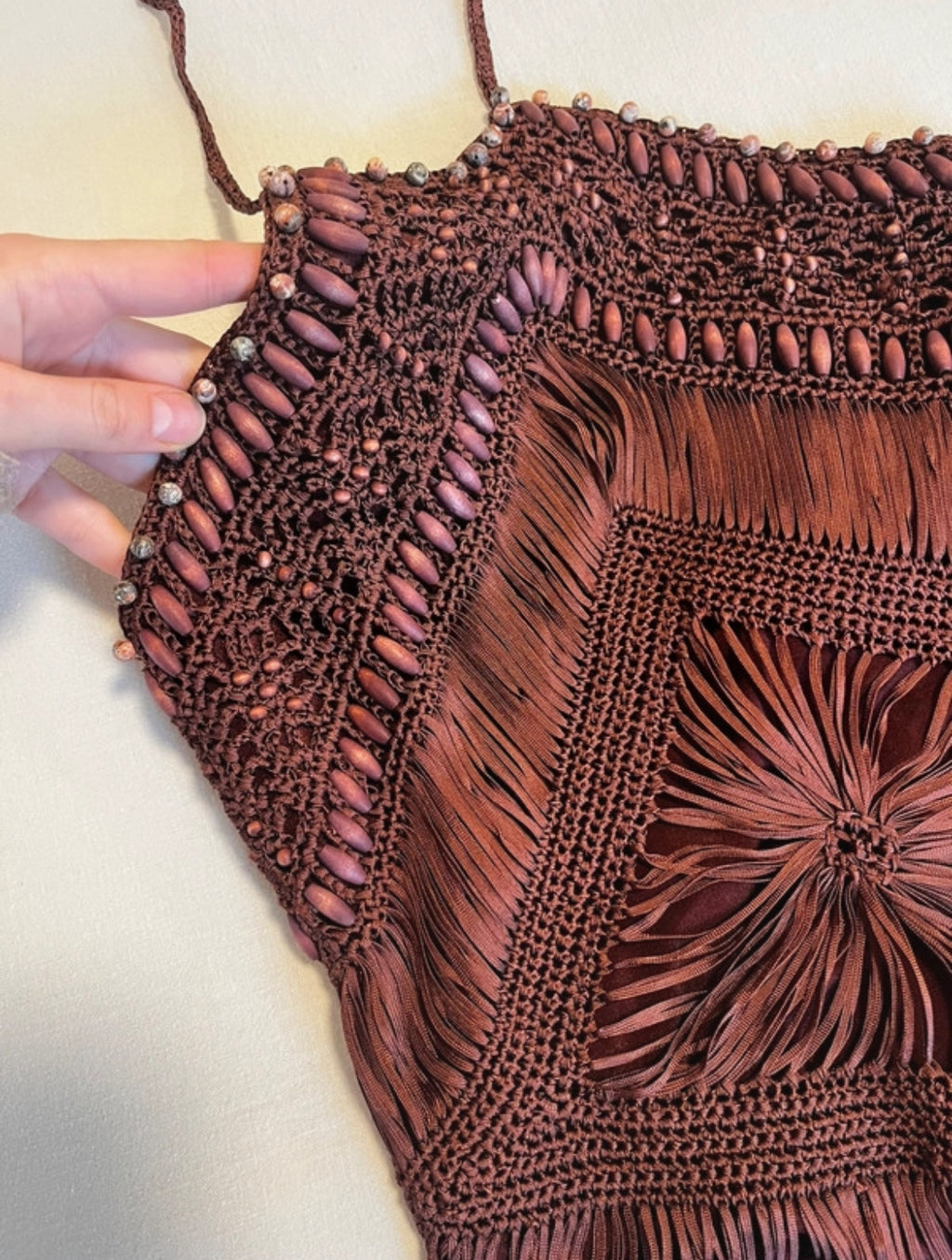 Винтидж плетен halter топ Roberto Cavalli
