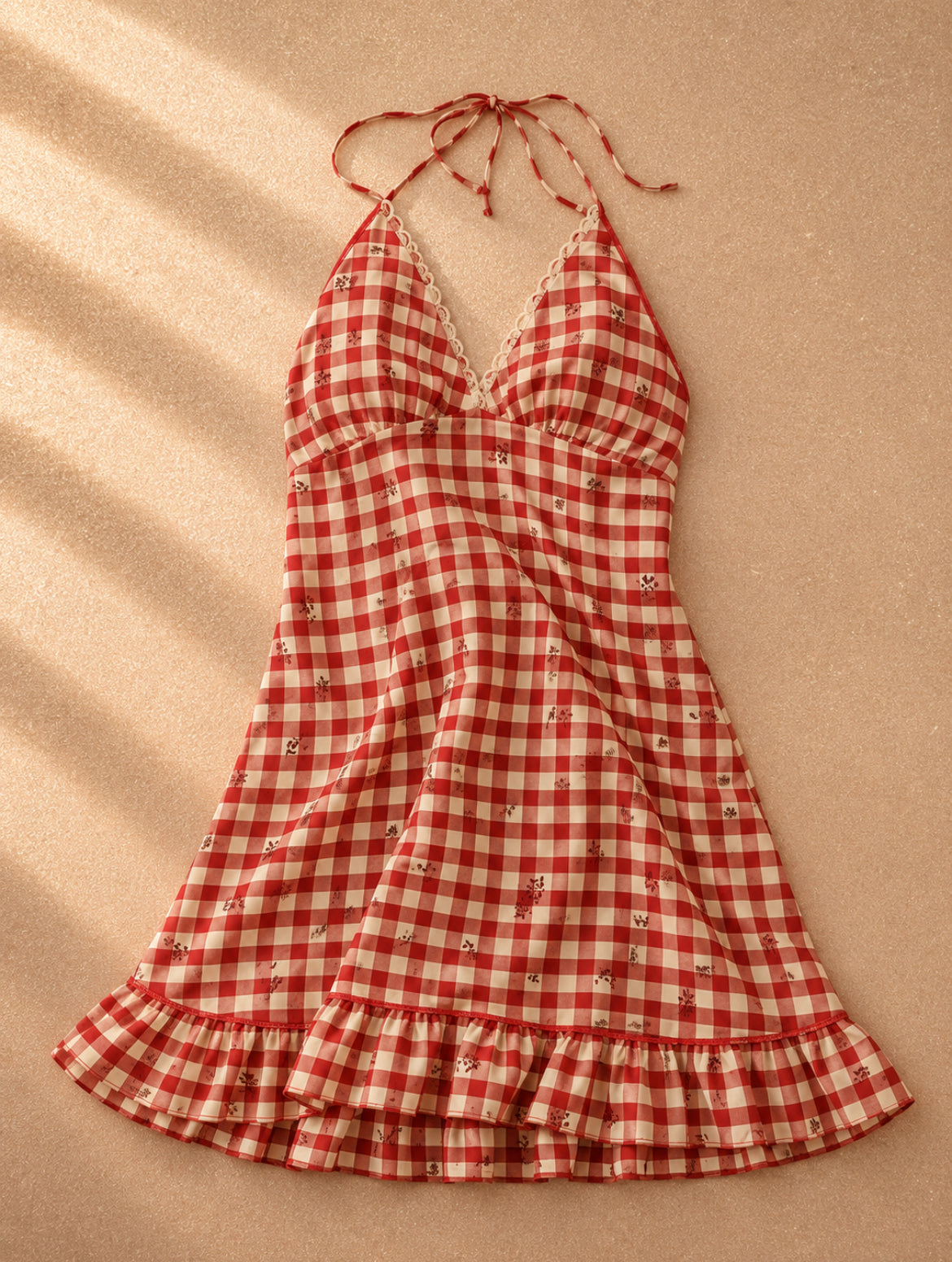 Мини gingham рокля Sweet Chilling