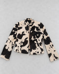 Vintage Karen Millen яке с cow print и пухкава текстура