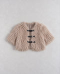 ASOS DESIGN Shaggy Faux Fur Buckle топ