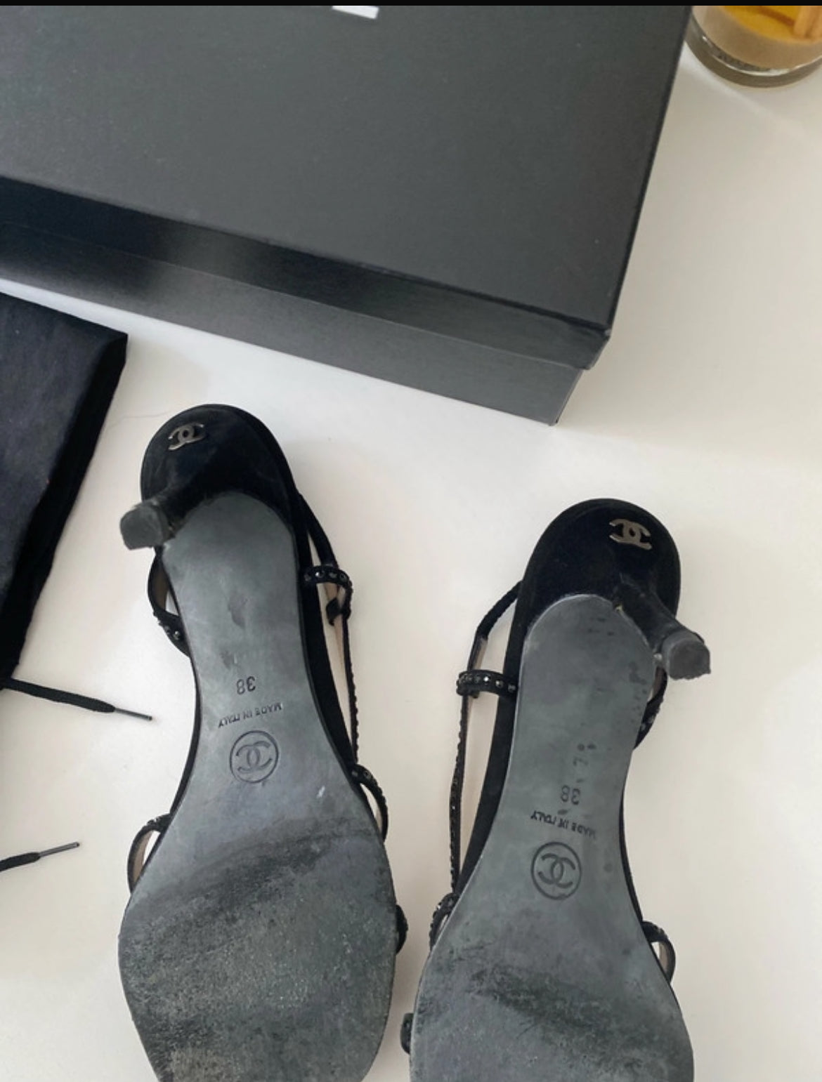 Chanel сандали на ток