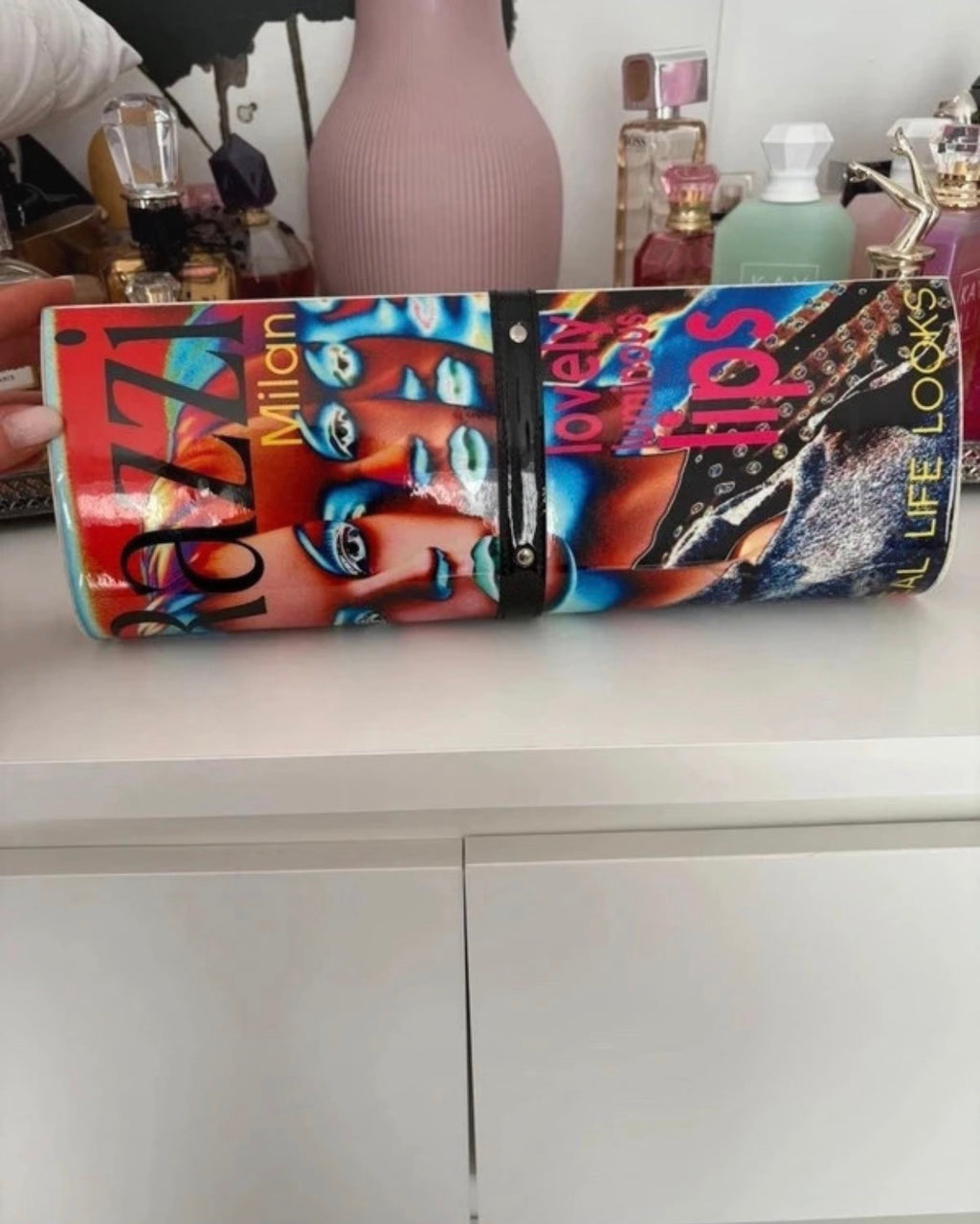 Papà Razzi Magazine Print Clutch