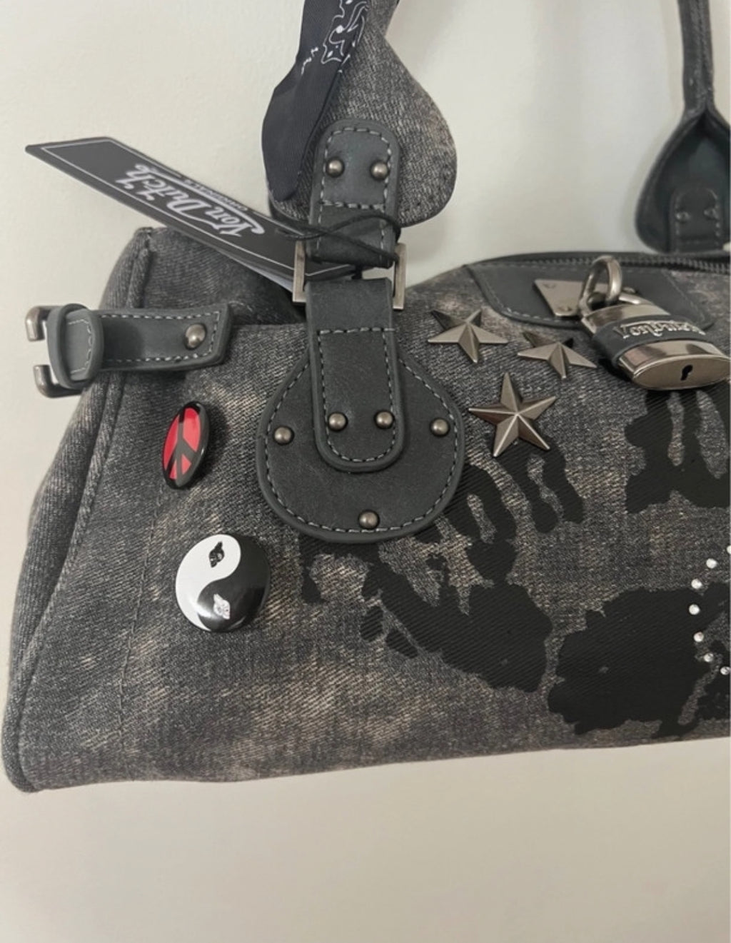 Von Dutch denim satchel чанта