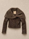 Винтидж яке CRAFTED тип aviator/shearling с ефектна oversized яка