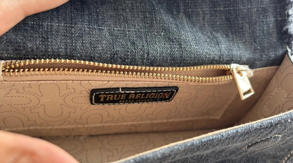 True Religion denim shoulder чанта