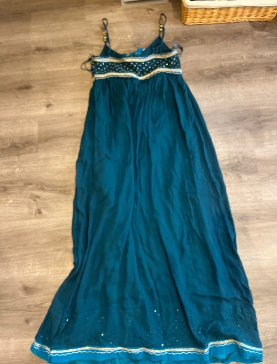 Vintage Monsoon embellished макси рокля