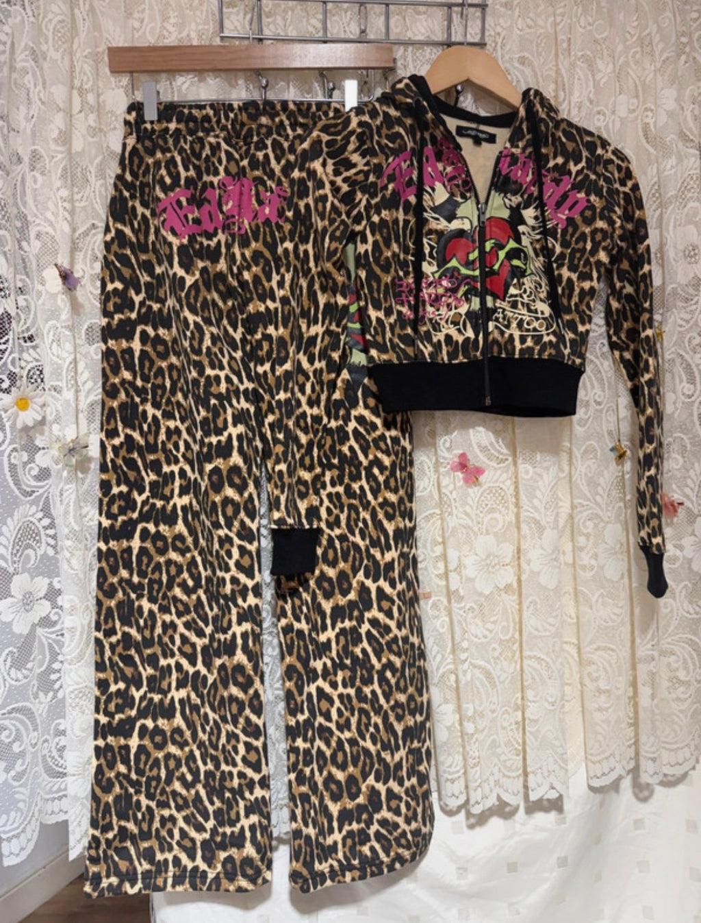 Ed Hardy Leopard Print Tracksuit