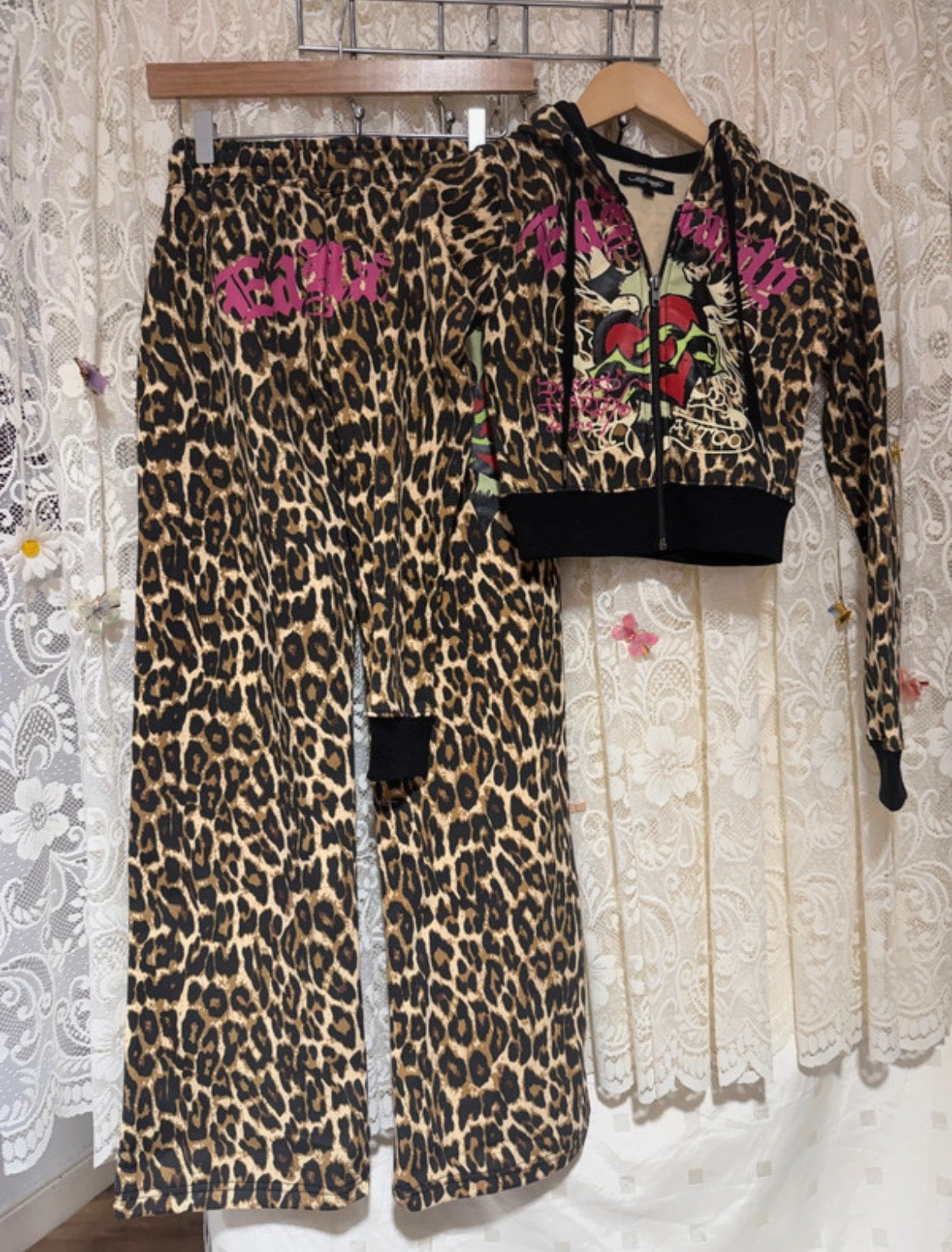 Ed Hardy Leopard Print Tracksuit