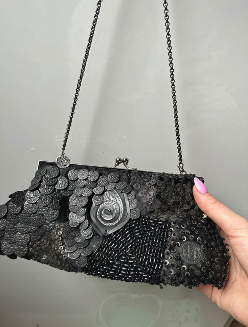 Vintage Aftershock Y2K Embellished Clutch чанта