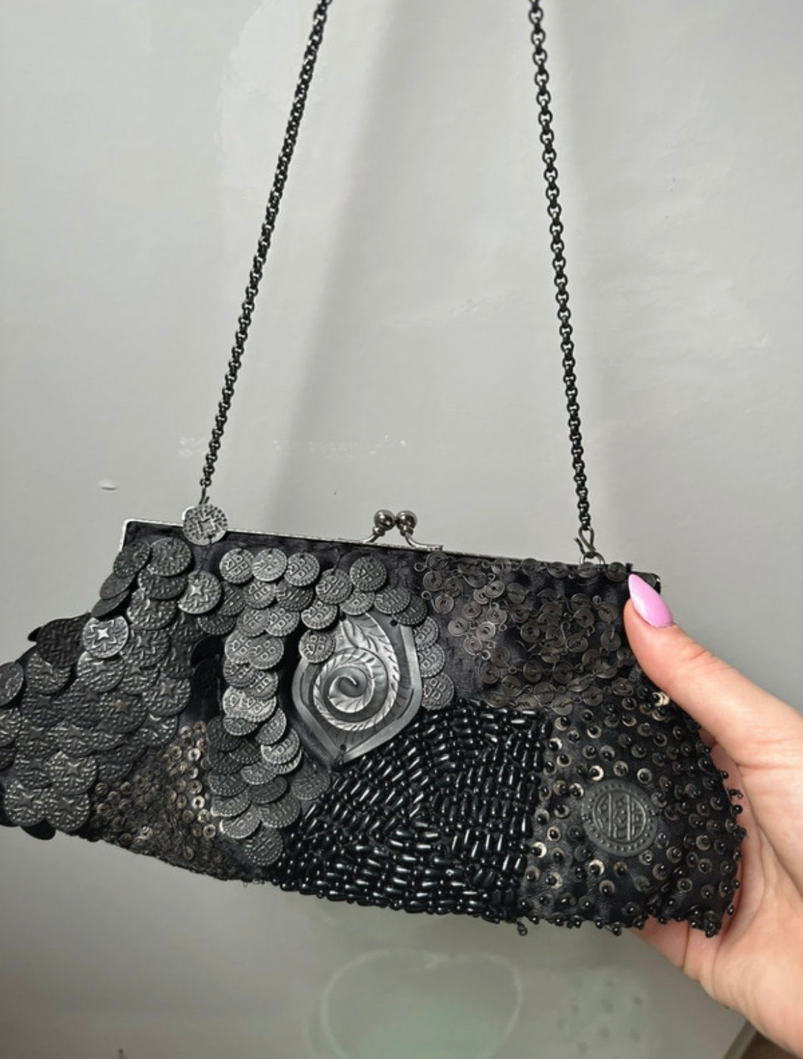 Vintage Aftershock Y2K Embellished Clutch чанта