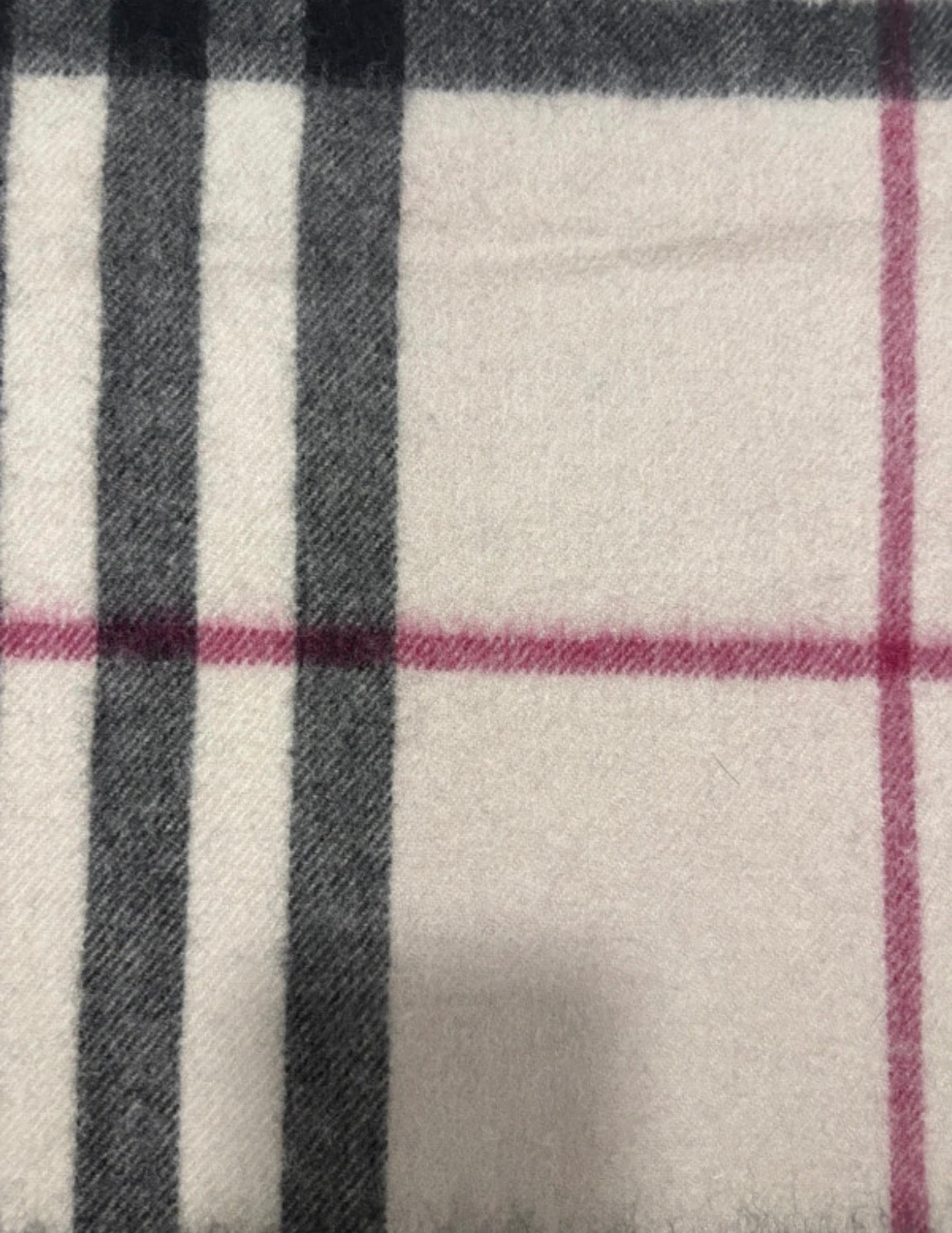 Винтидж шал Burberry с Nova Check принт- 100% кашмир