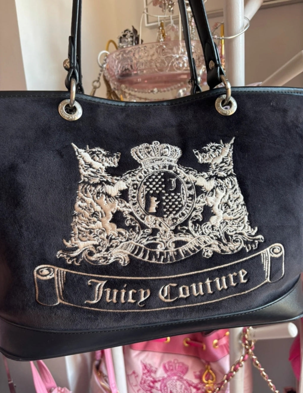 Juicy Couture Scottie Crest Tote Bag