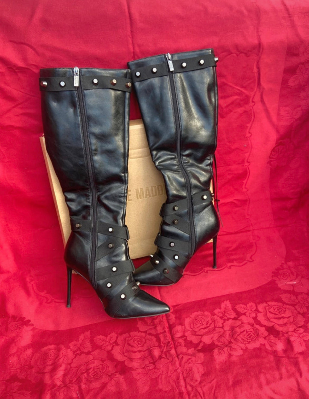 Steve Madden Finkle Studded Knee-High ботуши - 39
