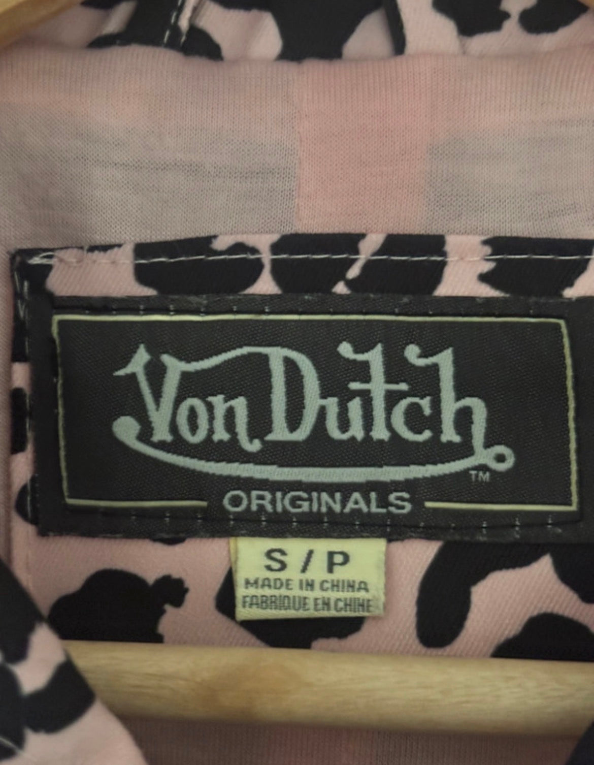 Розово леопардово яке Von Dutch Y2K