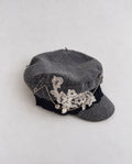 Upcycled Monsoon Herringbone Baker Boy шапка