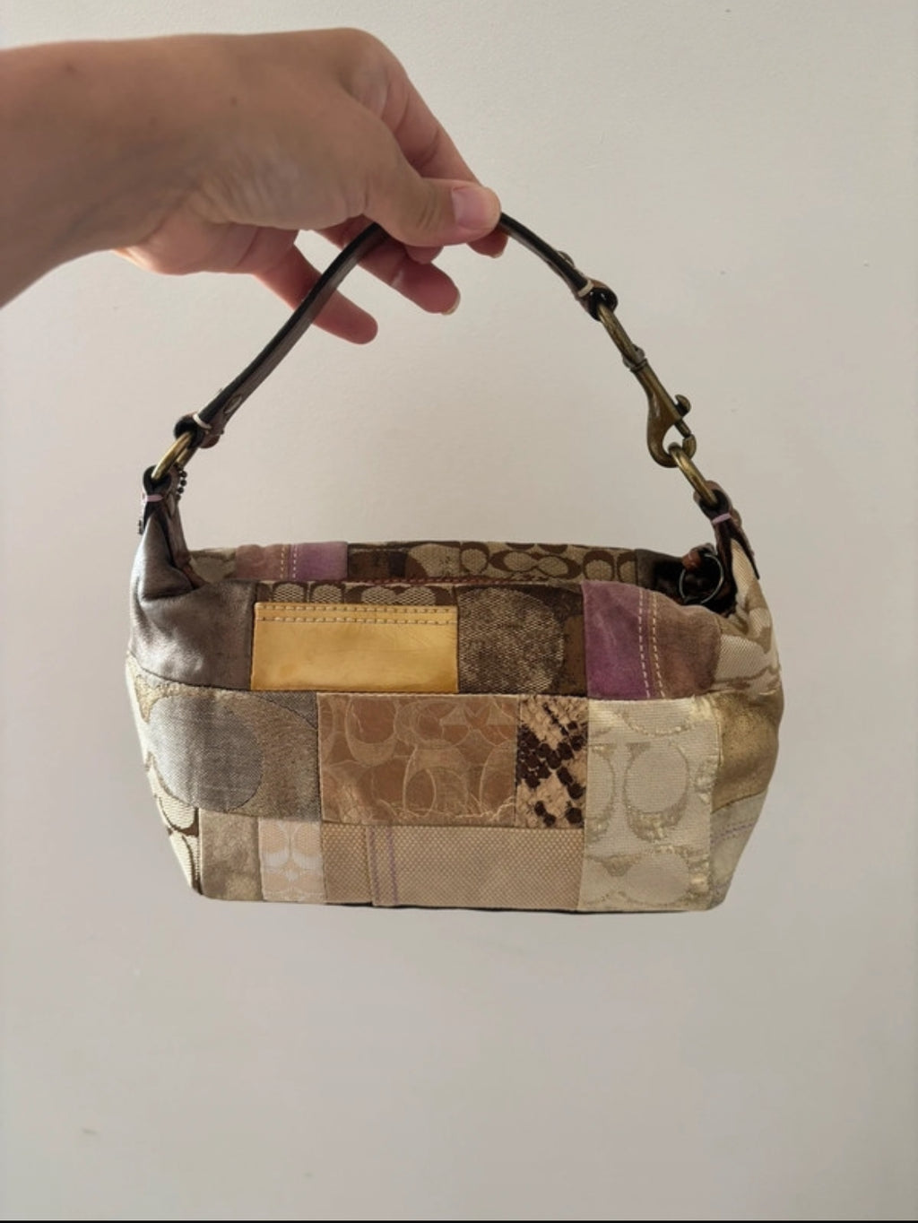 Винтидж Coach Patchwork shoulder bag