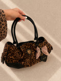 Juicy Couture леопардова bowler чанта