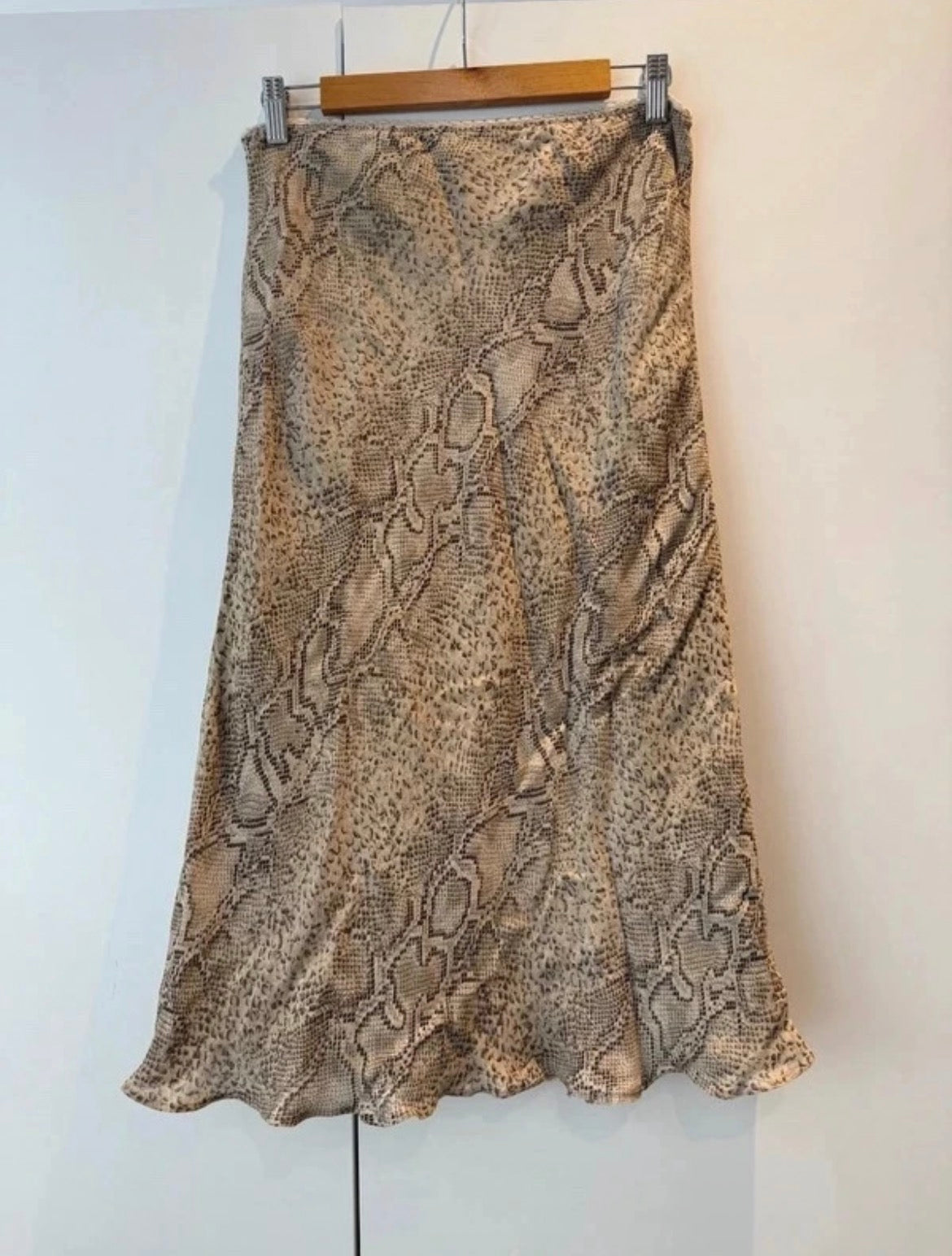 Vintage Marilyn Anselm for Hobbs миди пола със змийски принт