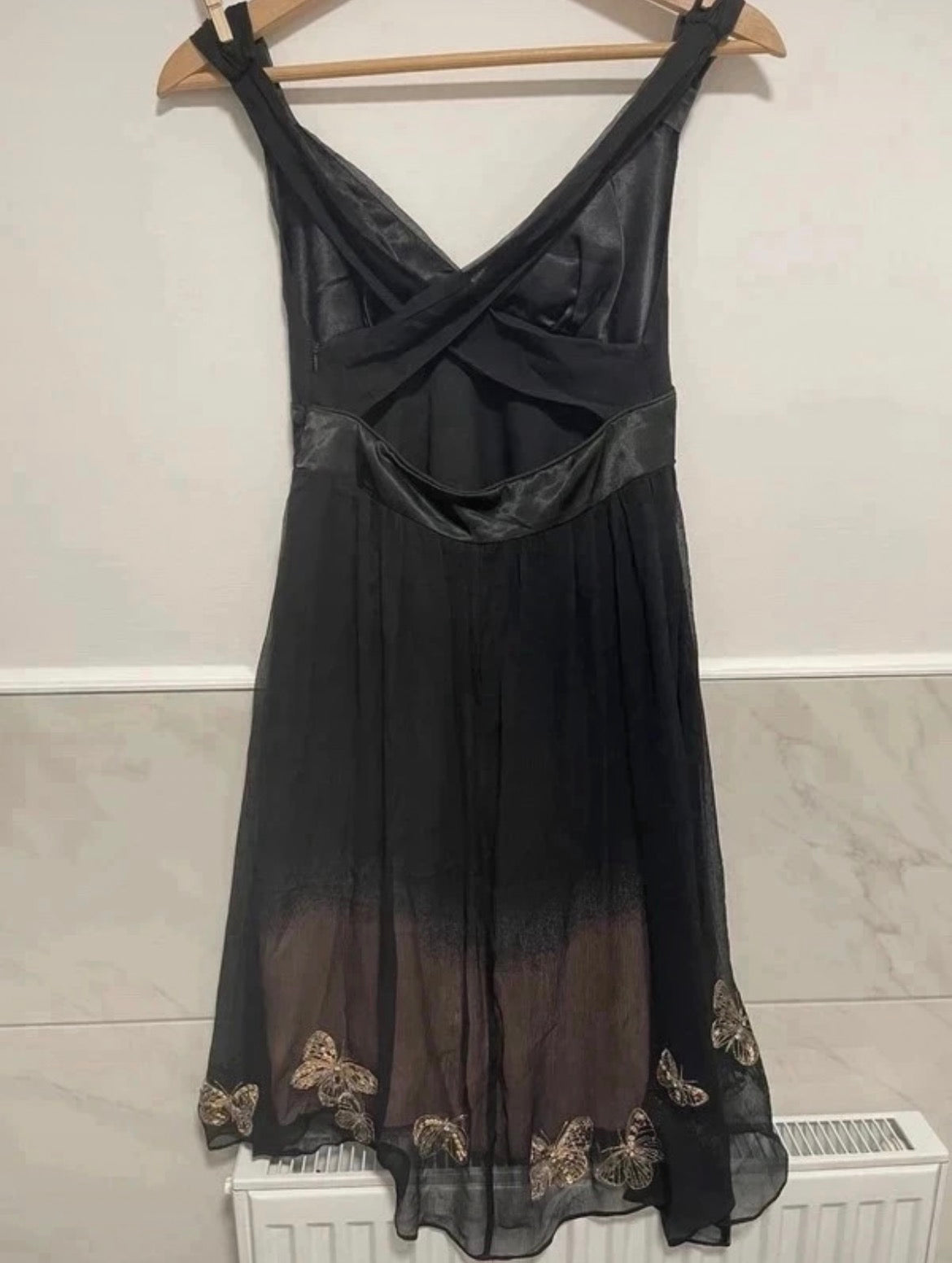 Karen Millen Vintage Y2K рокля - 100% коприна