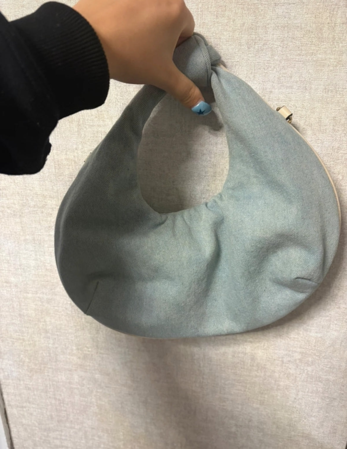 True Religion shoulder bag в светлосин denim