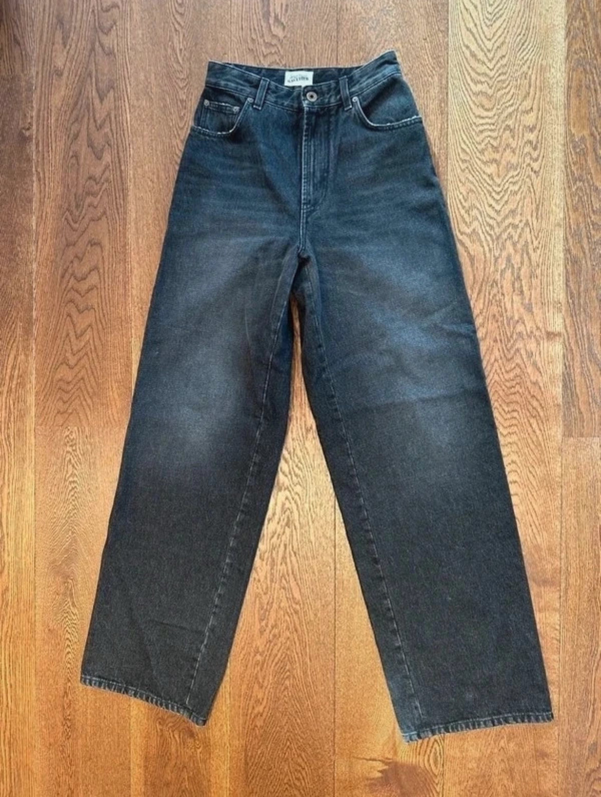 Jean Paul Gaultier – Body Marinière Printed Wide-Leg Jeans