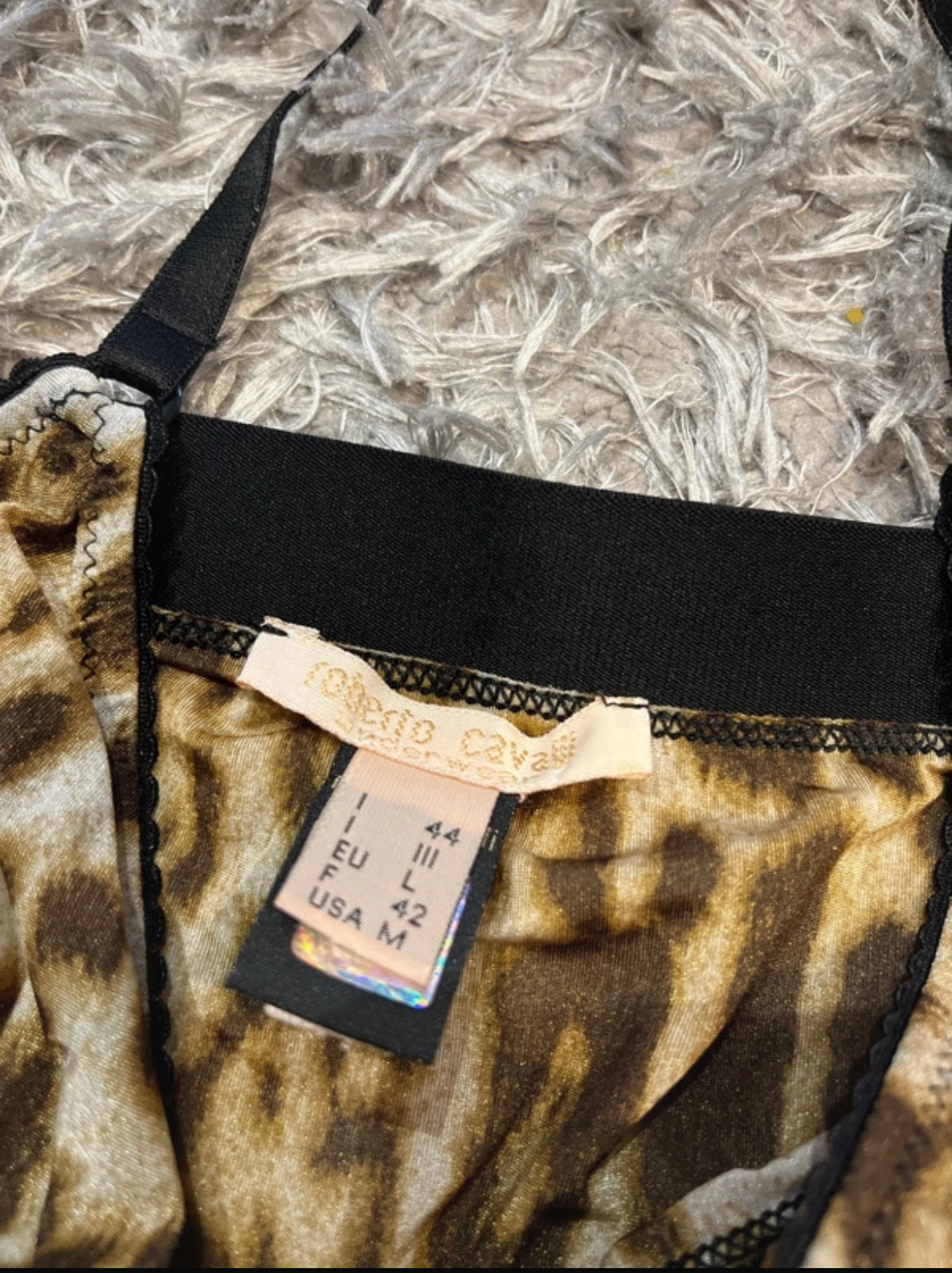 Винтидж leopard принт потник Roberto Cavalli от началото на 2000-те