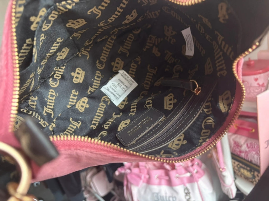 Y2K чанта Juicy Couture в розов велур